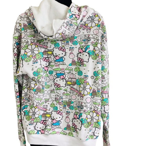 Hello kitty graphic print hello kitty city park monogram cozy hoodie size medium - Picture 14 of 16